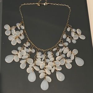White stone necklace